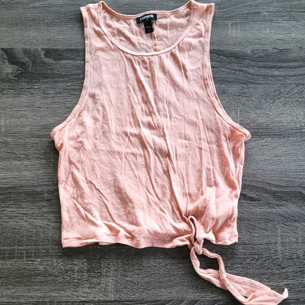 Express Tie Front Crop Top